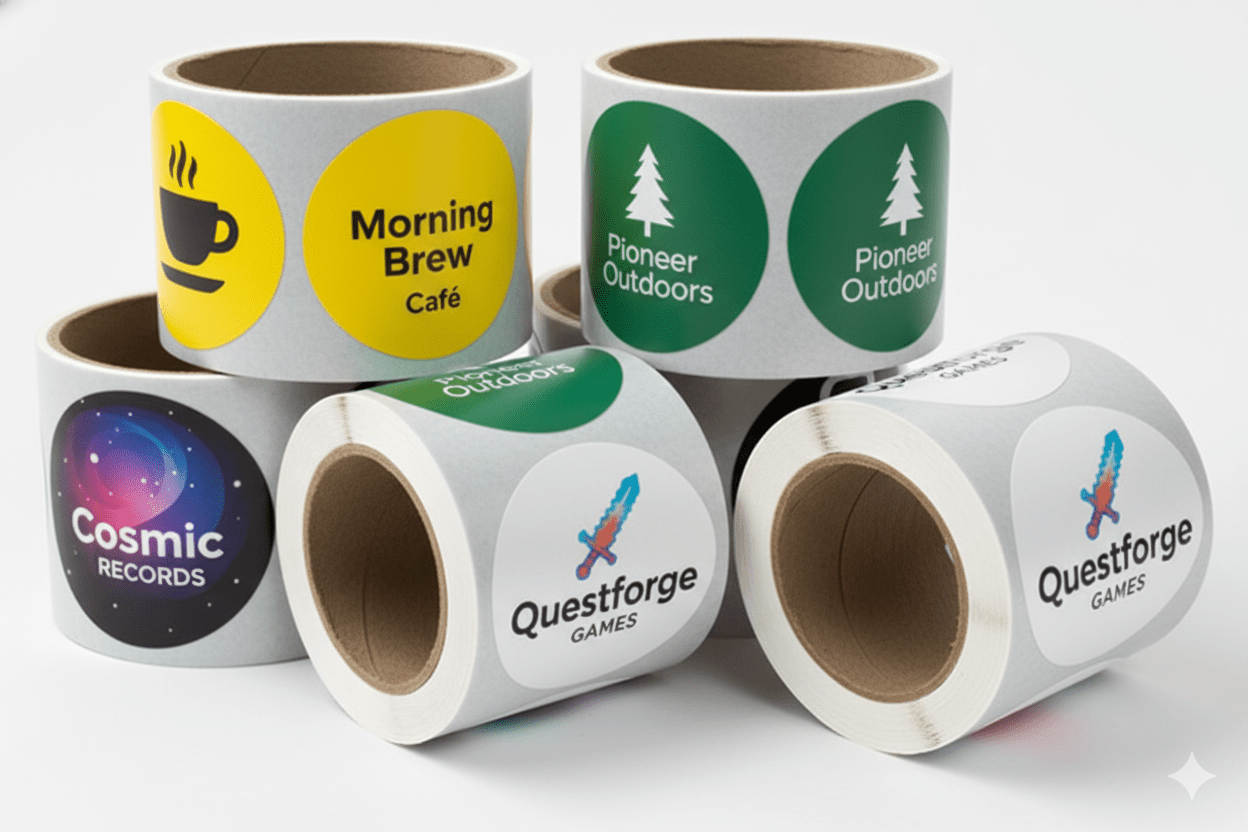 Circle Roll Labels - Custom Printing Services | More Printing Services