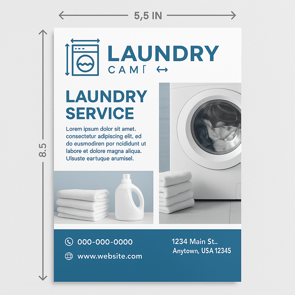 Half Page Flyer 5.5"x8.5" - Custom Printing Services | More Printing Services