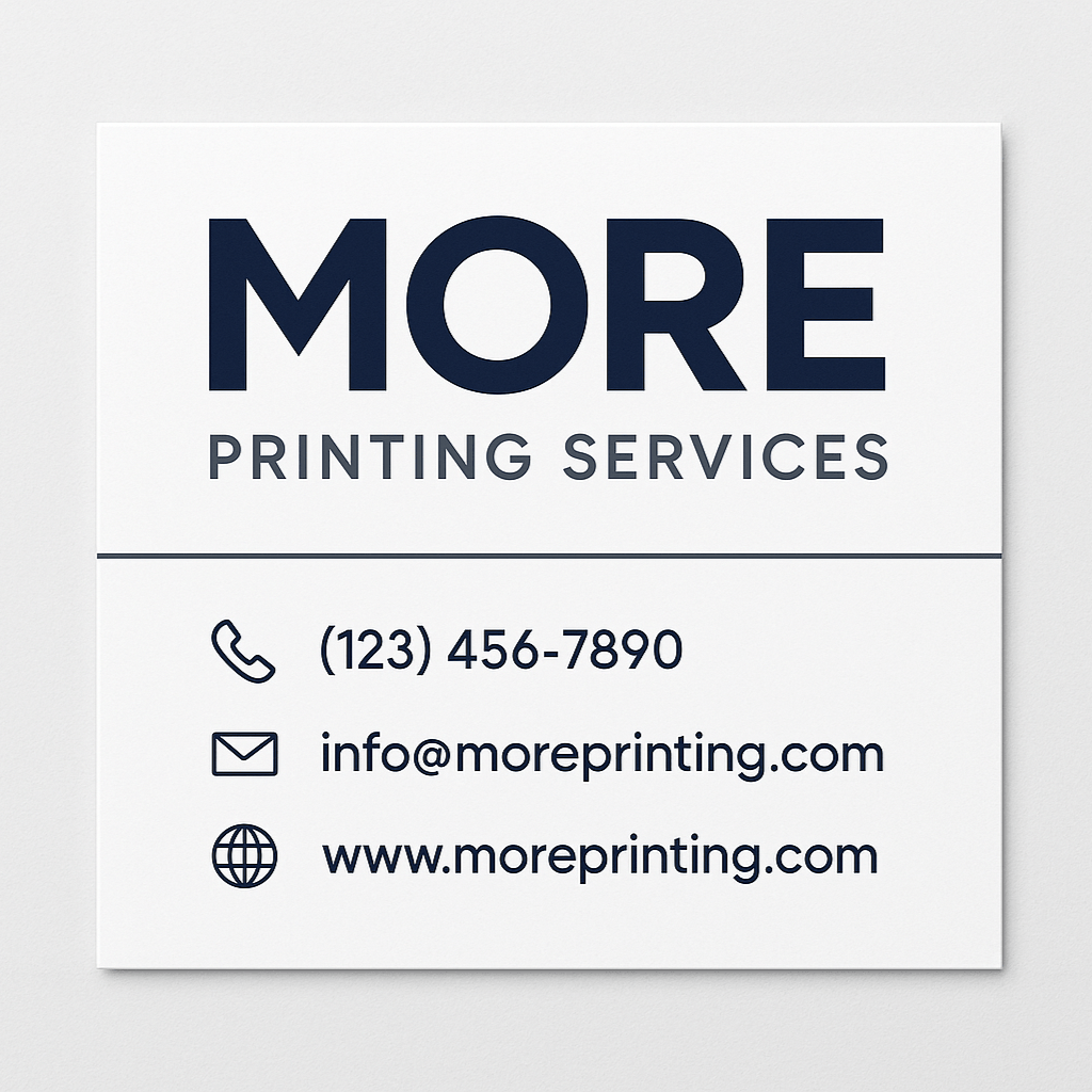 Square Business cards - Custom Printing Services | More Printing Services