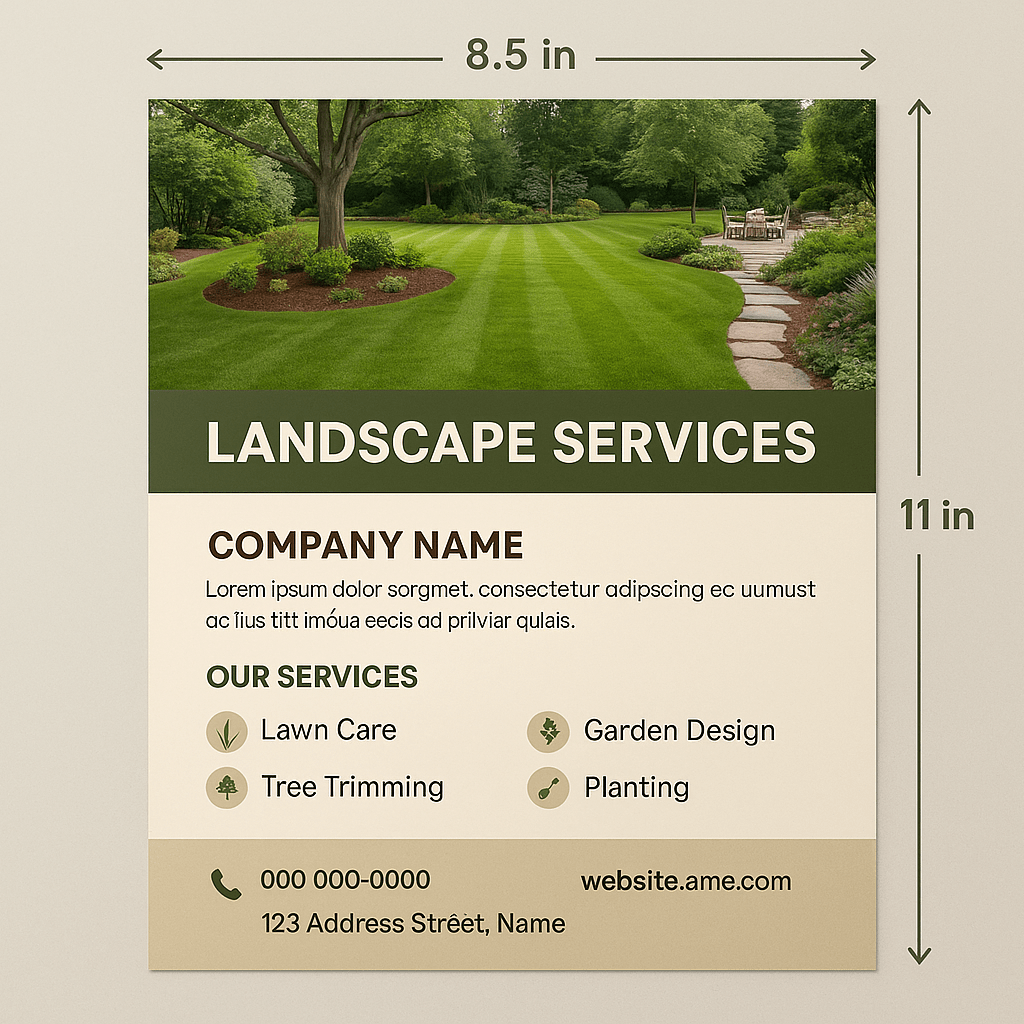 US Letter Flyer 8.5"x11" - Custom Printing Services | More Printing Services