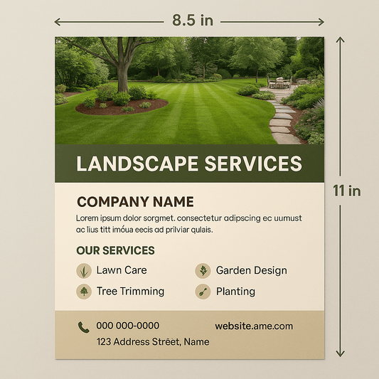 US Letter Flyer 8.5"x11" - Custom Printing Services | More Printing Services